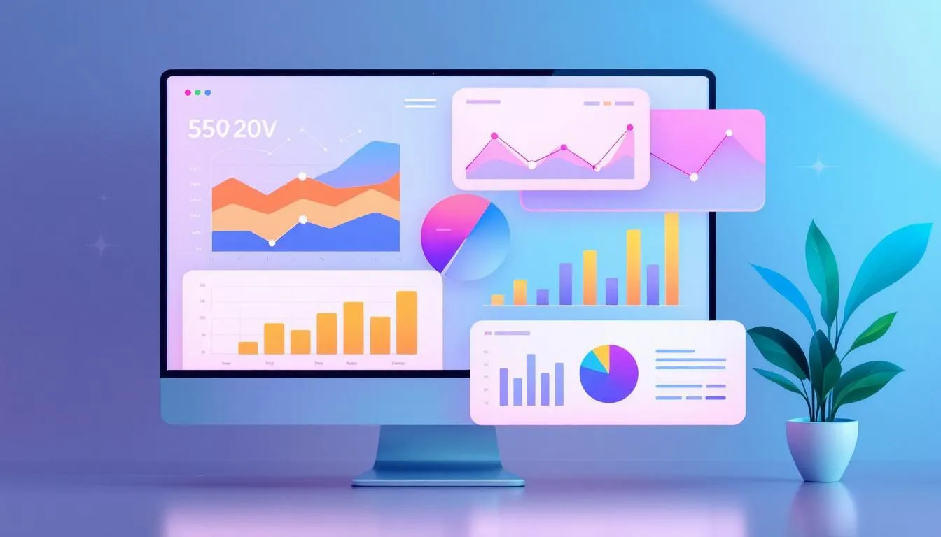 Mesurer l'efficacité du copywriting SEO, avec des graphiques de performance.